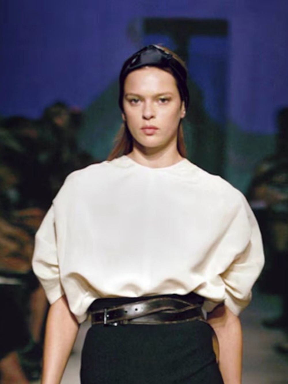 Prada Spring 2007 Cream Silk Blouse